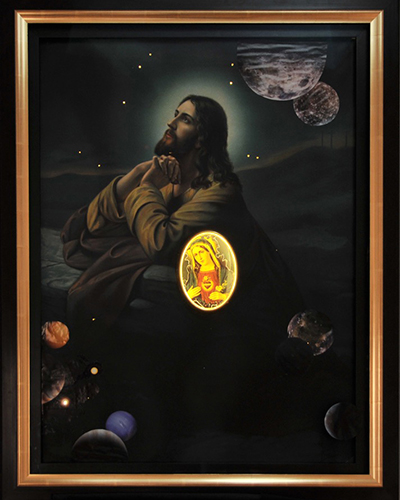 collage mit jesus bild